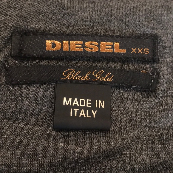 Charcoal Gray Diesel Black Gold Mini Dress - Picture 5 of 16